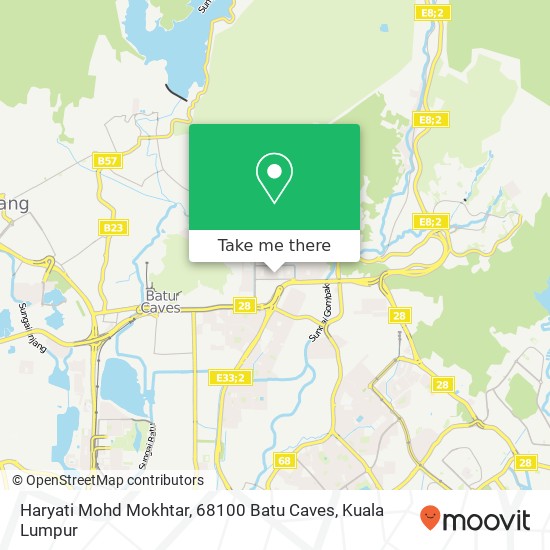 Haryati Mohd Mokhtar, 68100 Batu Caves map