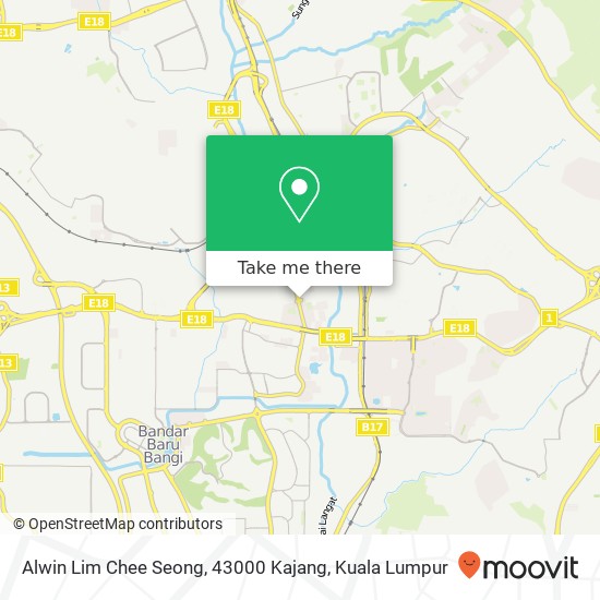 Alwin Lim Chee Seong, 43000 Kajang map