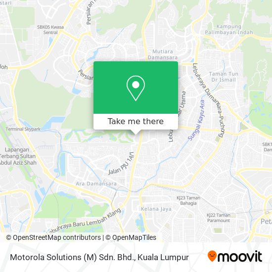Motorola Solutions (M) Sdn. Bhd. map