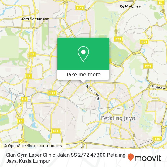 Skin Gym Laser Clinic, Jalan SS 2 / 72 47300 Petaling Jaya map