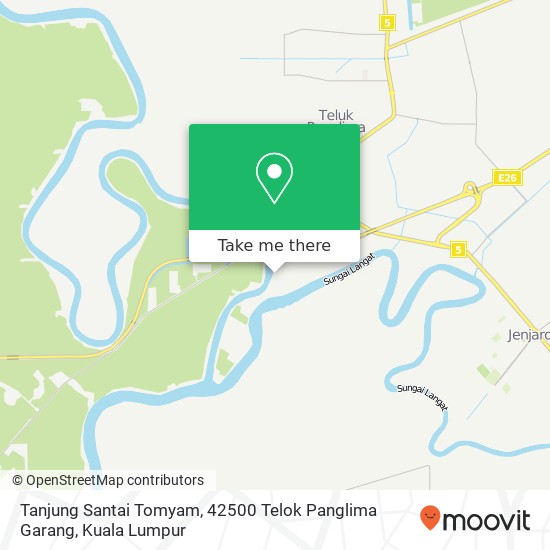 Peta Tanjung Santai Tomyam, 42500 Telok Panglima Garang