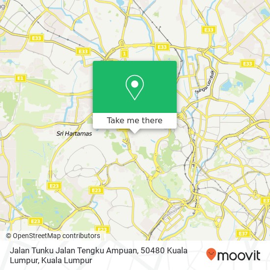 Jalan Tunku Jalan Tengku Ampuan, 50480 Kuala Lumpur map