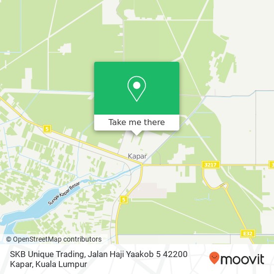 SKB Unique Trading, Jalan Haji Yaakob 5 42200 Kapar map