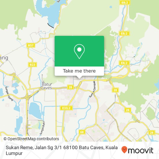 Sukan Reme, Jalan Sg 3 / 1 68100 Batu Caves map