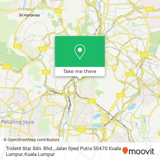 Trident Star Sdn. Bhd., Jalan Syed Putra 50470 Kuala Lumpur map