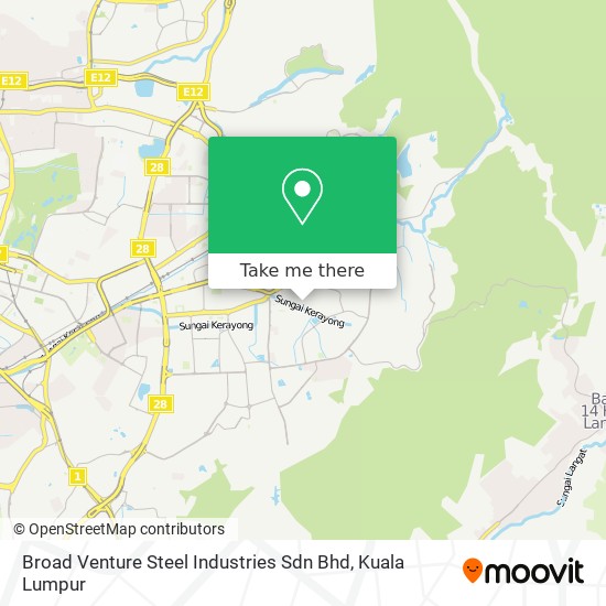 Broad Venture Steel Industries Sdn Bhd map