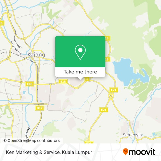 Ken Marketing & Service map