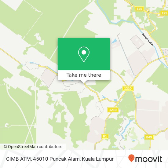 Peta CIMB ATM, 45010 Puncak Alam