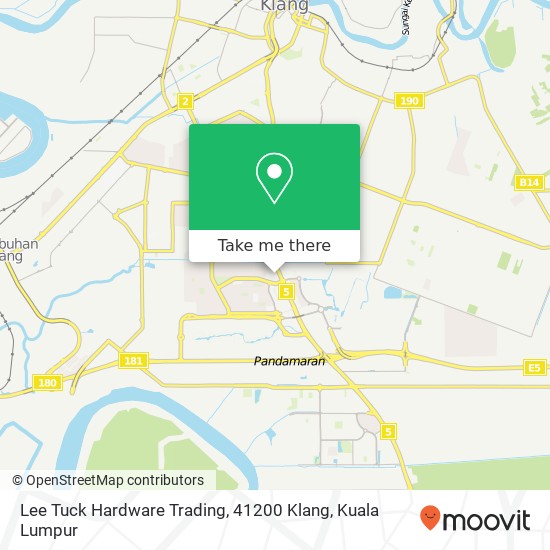 Lee Tuck Hardware Trading, 41200 Klang map