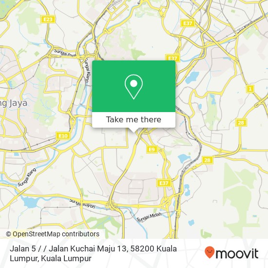 Peta Jalan 5 / / Jalan Kuchai Maju 13, 58200 Kuala Lumpur