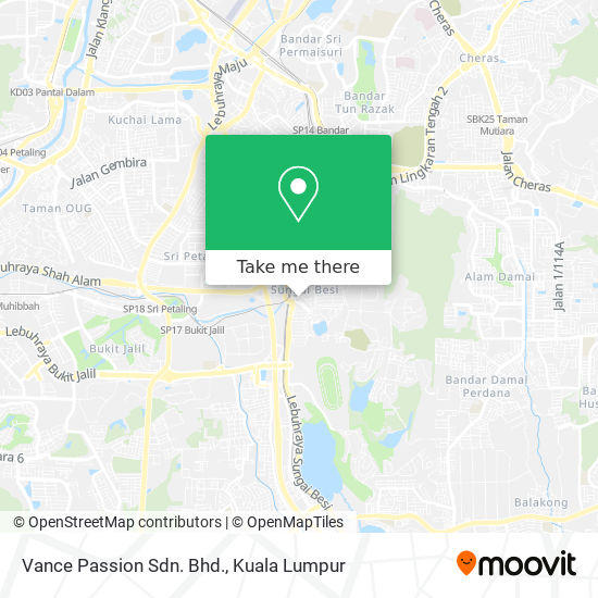 Vance Passion Sdn. Bhd. map