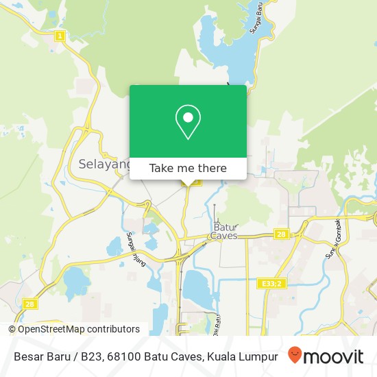 Besar Baru / B23, 68100 Batu Caves map