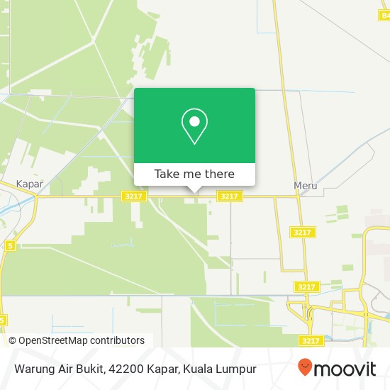 Warung Air Bukit, 42200 Kapar map