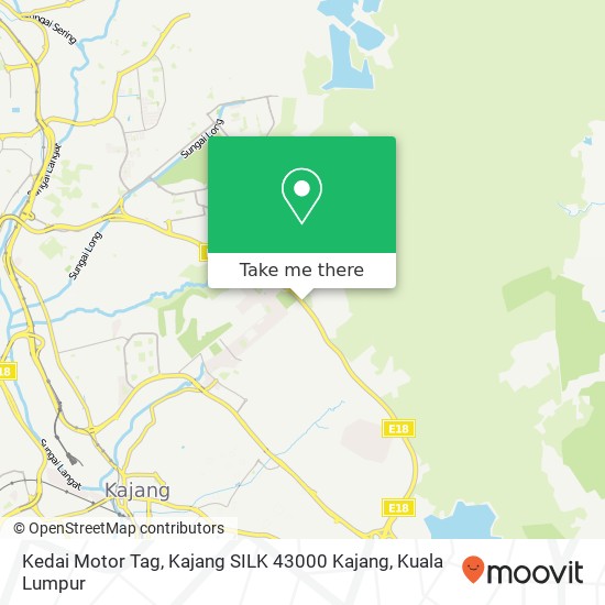 Kedai Motor Tag, Kajang SILK 43000 Kajang map