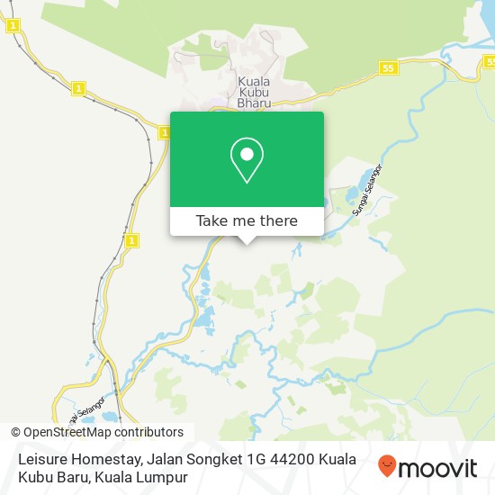 Peta Leisure Homestay, Jalan Songket 1G 44200 Kuala Kubu Baru