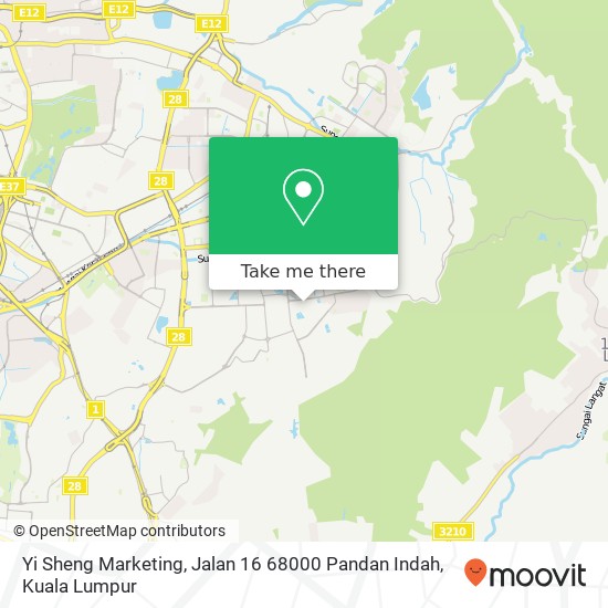 Yi Sheng Marketing, Jalan 16 68000 Pandan Indah map