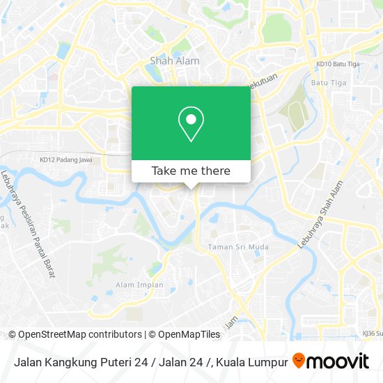 Peta Jalan Kangkung Puteri 24 / Jalan 24 /