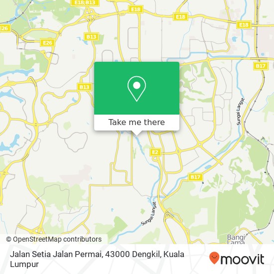 Jalan Setia Jalan Permai, 43000 Dengkil map