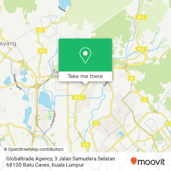 Peta Globaltrade Agency, 3 Jalan Samudera Selatan 68100 Batu Caves