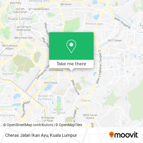 Peta Cheras Jalan Ikan Ayu