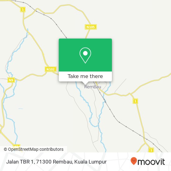 Jalan TBR 1, 71300 Rembau map