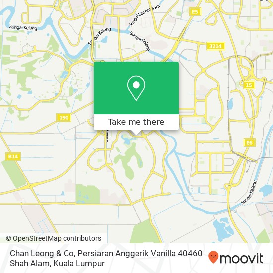 Chan Leong & Co, Persiaran Anggerik Vanilla 40460 Shah Alam map