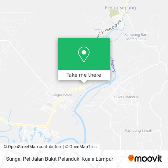 Sungai Pel Jalan Bukit Pelanduk map