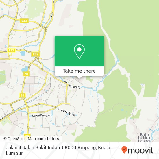 Jalan 4 Jalan Bukit Indah, 68000 Ampang map