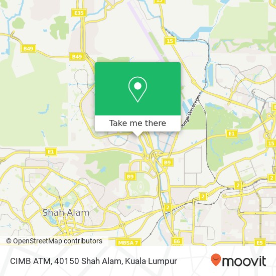 Peta CIMB ATM, 40150 Shah Alam