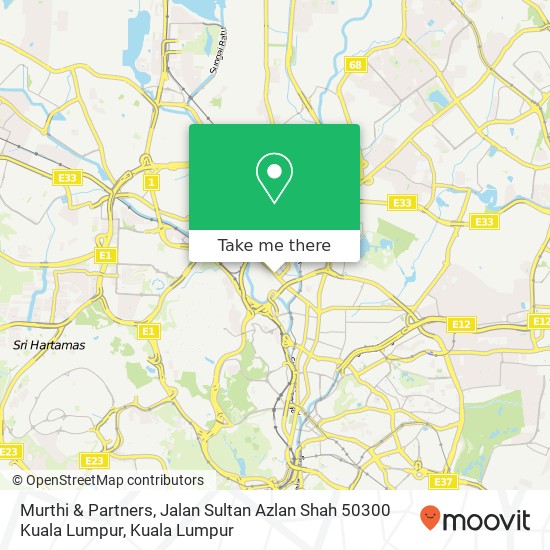 Murthi & Partners, Jalan Sultan Azlan Shah 50300 Kuala Lumpur map