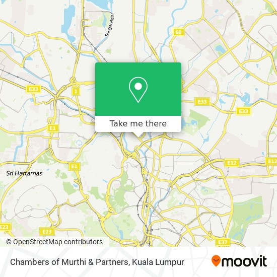 Chambers of Murthi & Partners map