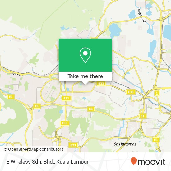 E Wireless Sdn. Bhd. map