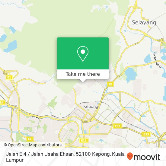 Jalan E 4 / Jalan Usaha Ehsan, 52100 Kepong map