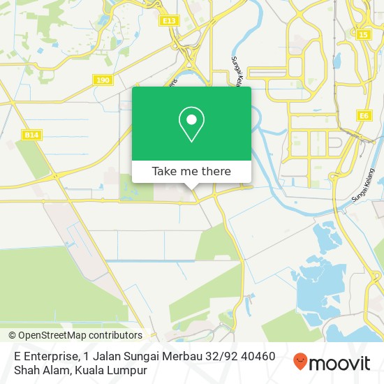 Peta E Enterprise, 1 Jalan Sungai Merbau 32 / 92 40460 Shah Alam