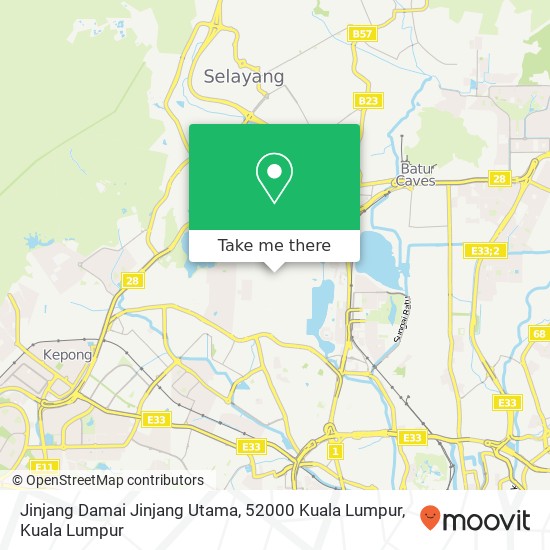 Jinjang Damai Jinjang Utama, 52000 Kuala Lumpur map