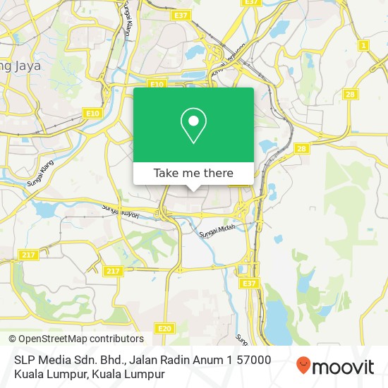 SLP Media Sdn. Bhd., Jalan Radin Anum 1 57000 Kuala Lumpur map