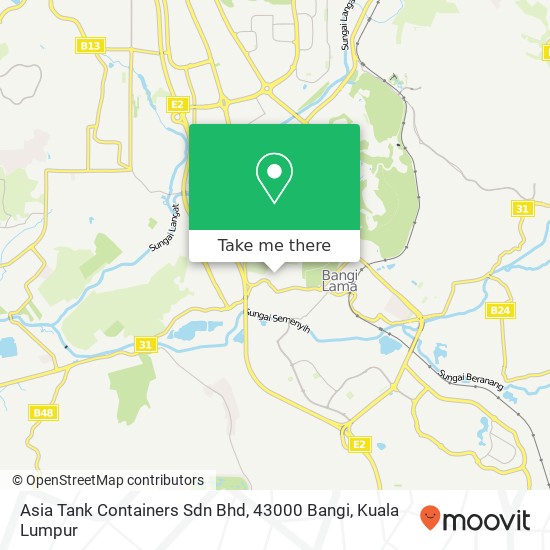 Asia Tank Containers Sdn Bhd, 43000 Bangi map