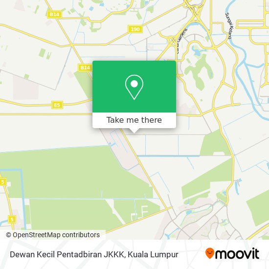 Dewan Kecil Pentadbiran JKKK map