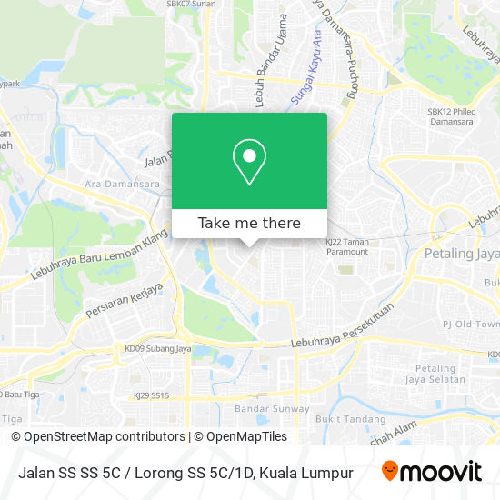 Jalan SS SS 5C / Lorong SS 5C / 1D map