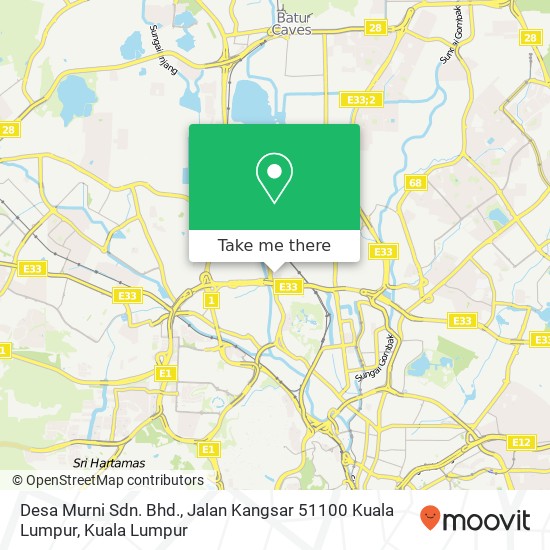 Desa Murni Sdn. Bhd., Jalan Kangsar 51100 Kuala Lumpur map