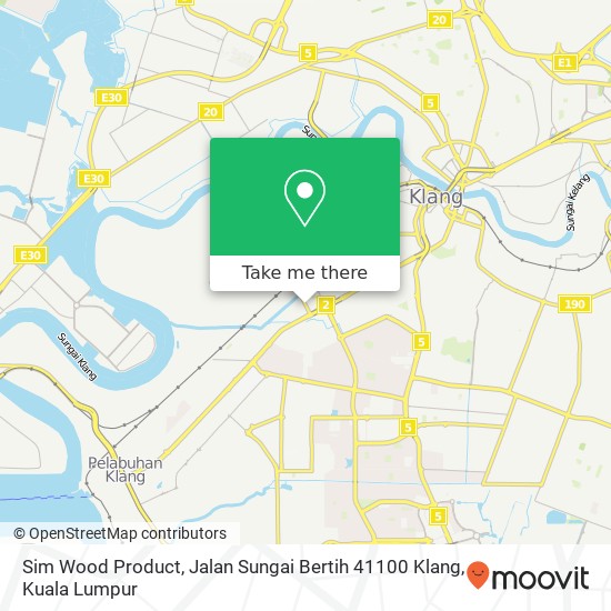 Sim Wood Product, Jalan Sungai Bertih 41100 Klang map