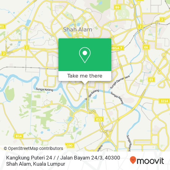 Peta Kangkung Puteri 24 / / Jalan Bayam 24 / 3, 40300 Shah Alam