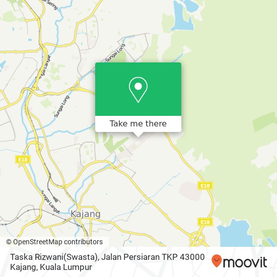 Taska Rizwani(Swasta), Jalan Persiaran TKP 43000 Kajang map