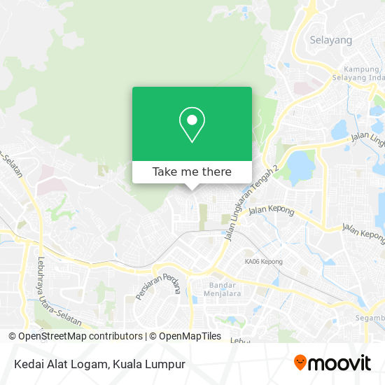 Kedai Alat Logam map