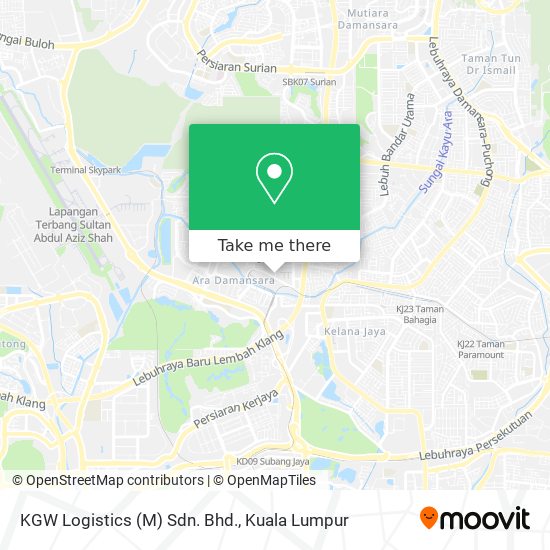 Peta KGW Logistics (M) Sdn. Bhd.