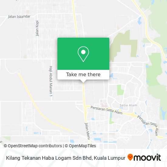 Peta Kilang Tekanan Haba Logam Sdn Bhd