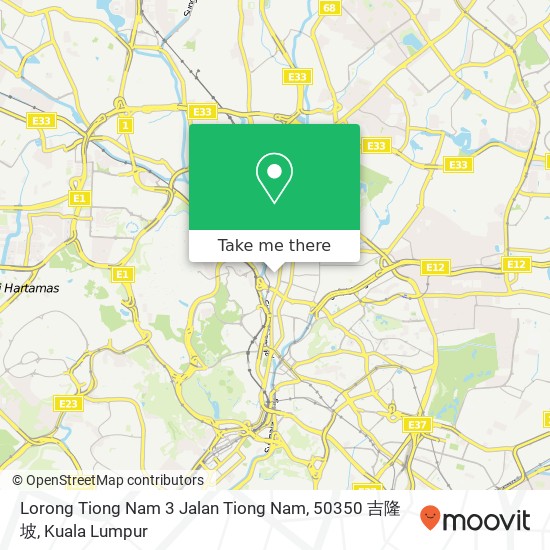 Peta Lorong Tiong Nam 3 Jalan Tiong Nam, 50350 吉隆坡