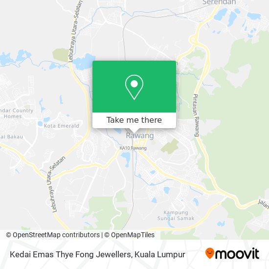 Kedai Emas Thye Fong Jewellers map