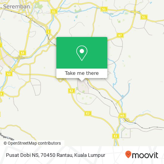 Pusat Dobi NS, 70450 Rantau map