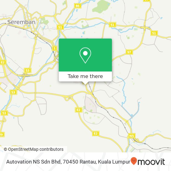 Autovation NS Sdn Bhd, 70450 Rantau map